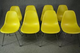 Eames for Vitra, a set of eight DSX dining chairs. H.80cm. H.80cm. (each).