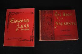 Edward Lear, The Book of Nonsense, Frederick Warne & Co, 1903 and a 20th century biography of the