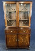 Bookcase, Georgian style mahogany. H.168 W.90 D.41cm