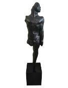 Glyn Philpot (1884-1937), C.1920 a patinated bronze; Fragment of a Figure. Figure 71cm, overall