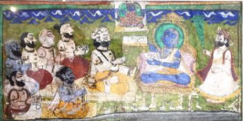 A 19th century framed and glazed, possibly Jerusalem school gouache on paper of Rama and his