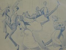 Edward Tennyson Reed (1860-1933), ink drawing for Punch magazine, monogrammed and inscribed,