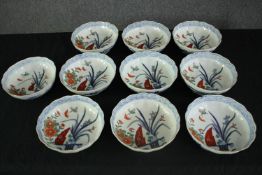 A set of ten Chinese bowls. Dia.18cm. (each).