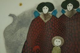 Leticia Tarrago (B.1940), a limited edition etching with aquatint, signed, titled and numbered,