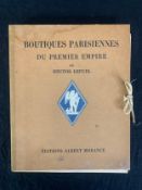Hector-Martin Lefuel, Boutiques Parisienne du Premier Empire. H.28 W.23cm.