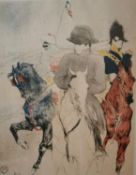 After Henri de Toulouse-Lautrec, a signed and limited edition lithograph titled 'Napoleon'. Framed