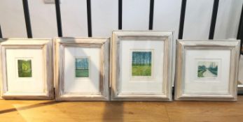 Oliviero Masi (b.1949), a set four signed and limited edition etchings with aquatint in colours from
