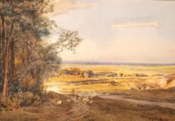 Patrick Lewis Forbes (1860-1939), a signed late 19th/early 20th century watercolour of a shepherd