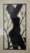Eric Gill (1882-1940), an early 20th century woodcut print titled 'Eve', from a limited editon 362/