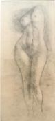 Oliviero Masi (b.1949), a signed and limited edition lithograph titled 'Female Torso'. Framed and