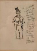 Walter Richard Sickert (1860-1942), a signed etching titled 'In Memoriam, T.W. Barrett' 1922. Signed