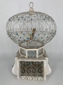 A 19th century style display birdcage. H.47cm