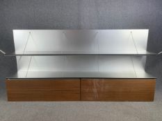 A contemporary B&B Italia wall system, Pab collection by Studio Kairos. H.118 W.241 D.40cm