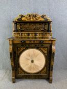 A 19th century pier cabinet with lacquered Chinoiserie hand painted decoration. H.145 W.88 D.49cm