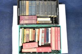 Two boxes containing a miscellaneous collection of books.