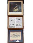 WW2 RAF: A signed limited edition Ron Homes print and a limited edition Robert Taylor print multi