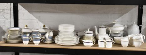 A miscellaneous and extensive part dinner service collection to include Royal Doulton and Wedgwood.
