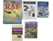Signed and multi signed by veterans WW2 RAF books including Wing Commander Richard Pinkham.