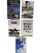 Signed and multi signed by veterans WW2 RAF books including Capt Eric 'Winkle' Brown.