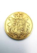 A William IV gold full sovereign dated 1832, obv. bare head facing right, rev. crowned, embellished
