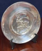 Jacques Lipchitz, a limited edition salver 2133/9700, sterling silver on bronze. D.30cm