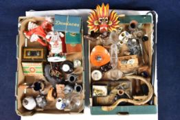 Two boxes of miscellaneous collectables