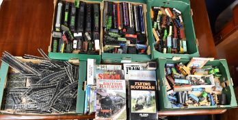 A large collection of mainly Hornby 00 gauge, including Thomas the Tank, track, spares and many