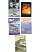 Signed and multi signed by veterans WW2 RAF books including Ted 'The Lad' Catchet and Wing Comd KW