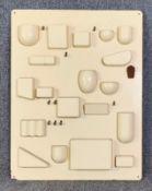 A Dorothee Maurer-Becker wall tidy, Uten-Silo 1, 1970's vintage retailed by Habitat. H.87 W.67cm