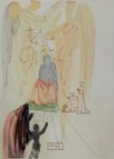 Salvador Dali, The Triumph of Christ and the Virgin, a coloured lithograph on paper with embossed