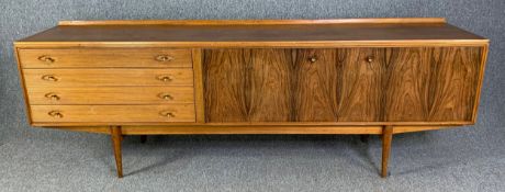 Robert Heritage for Archie Shine, a 1960's vintage teak 'Hamilton' sideboard. H.76 W.229 D.51cm