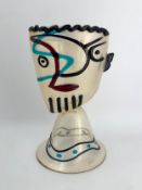 Alessandro Barbaro, 'Hommage à Picasso' a glass sculpture. Murano, Italy. Signed A. Barbaro, Murano.