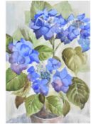 A framed and glazed watercolour, still life, signed Irene Tynan. H.71 W.56cm.