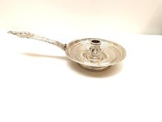 An early Victorian silver Renaissance design chamberstick by Charles Thomas Fox & George Fox. The