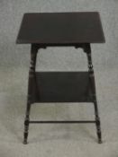 Occasional or lamp table, late 19th century mahogany. H.68 W.48 D.47cm.