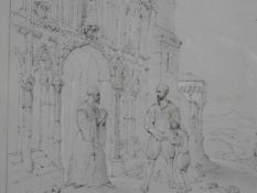 James Nasmyth (1808-1890), ink on paper, signed, dated and inscribed, framed and glazed. H.31 W.