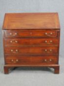 Bureau, Georgian mahogany. H.102 W.91 D.50cm.