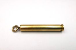 A gold Sampson Mordan & Co. propelling fountain pen and pencil. L.5.8cm extended 9.5cm 16.6g gross
