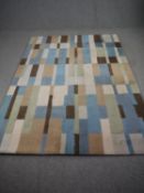 A Habitat rug of geometric design. L.240 W.168cm.