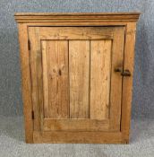 A 19th century pine pantry cupboard. H.97 W.85 D.50cm