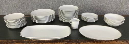 A matched dinner service, Rosenthal and Thomas, Germany. W.40cm (largest)