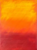 An abstract acrylic work on canvas. Initialled and dated to reverse. H.40 W.30cm