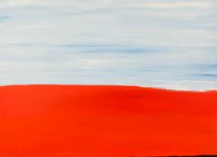 Acrylic on canvas, abstract composition, unsigned. H.110 W.150cm