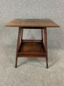 Occasional or lamp table, C.1900 mahogany. H.65 W.58cm