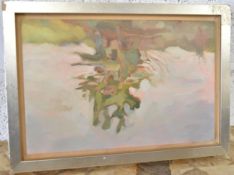 A framed oil on board, naturalistic study with inscription to the reverse. rH.23 W.33cm