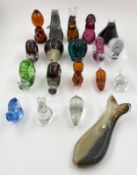 A large collection of Wedgwood glass animals. All marked. H.19cm (largest)
