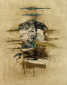 Johnny Friedlaender (1912-1992), a signed limited edition abstract aquatint etching on wove paper.