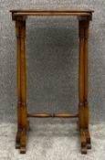 A nest of two 19th century mahogany occasional tables. H.67 W.38 D.32cm (largest)