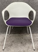 A contemporary Italian moulded plastic chair by Elephant Industrial Design, for Kritalia 2010. H.