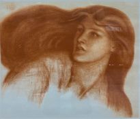 A limited edition dust-grain photogravure print of the 'Head of Andromeda' after Dante Gabriel